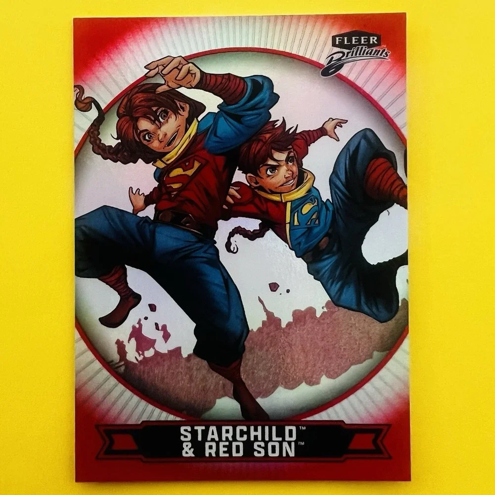 2025 Upper Deck Fleer Brilliants Superman Starchild & Red Son Red Parallel #29
